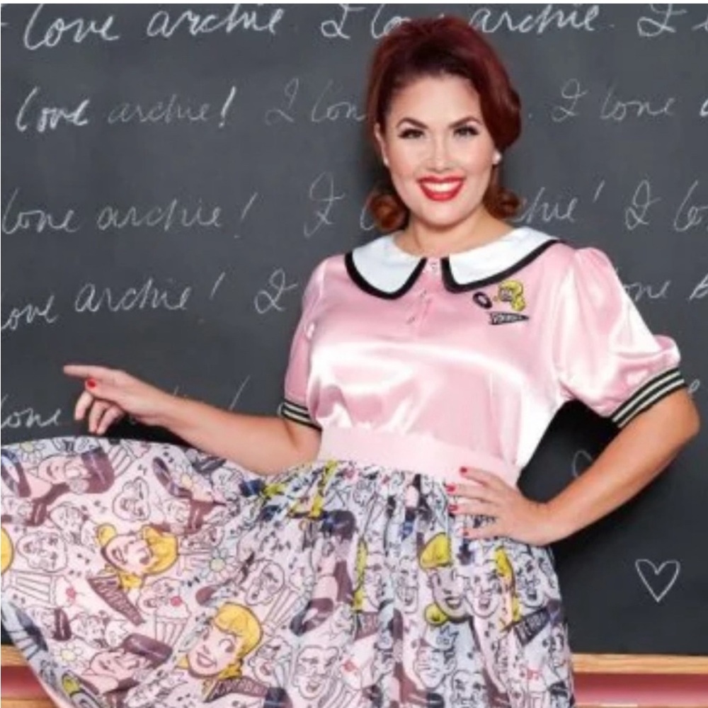 Pink Satin Betty & Veronica Women's Satin Jacket